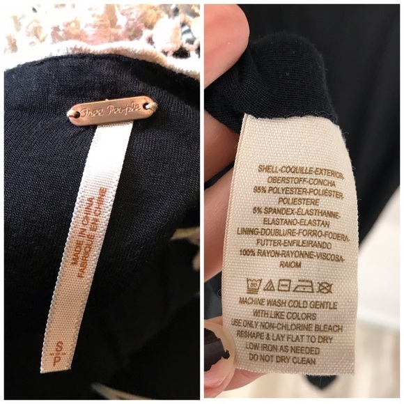 FREE PEOPLE Black Waffle Knit Sleeveless Dress S - Picture 8 of 8